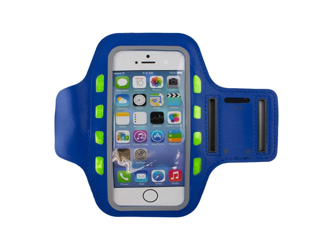 Pulseira Esportiva Inteligente Com Luzes De Led E Compartimento Para Chaves.
