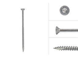 Parafusos para Aglomerado Galvanizados 5 X 100 Mm Torx 20 Ponta Perfurante Caixa 200 Peças WOVAR