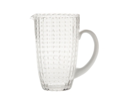 Garrafa Federico De Majo Da Coleção Perle Em Vidro Transparente, Design Elegante E Artesanal Para Mesa. Fabricada Na Itália. Peça Única.