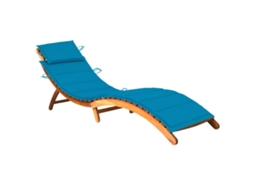 Sunlounger, Sunloungers Vidaxl Azul Madeira De Acácia (n/a)