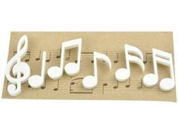 Ímanes QUALY Música Branco Pack 6
