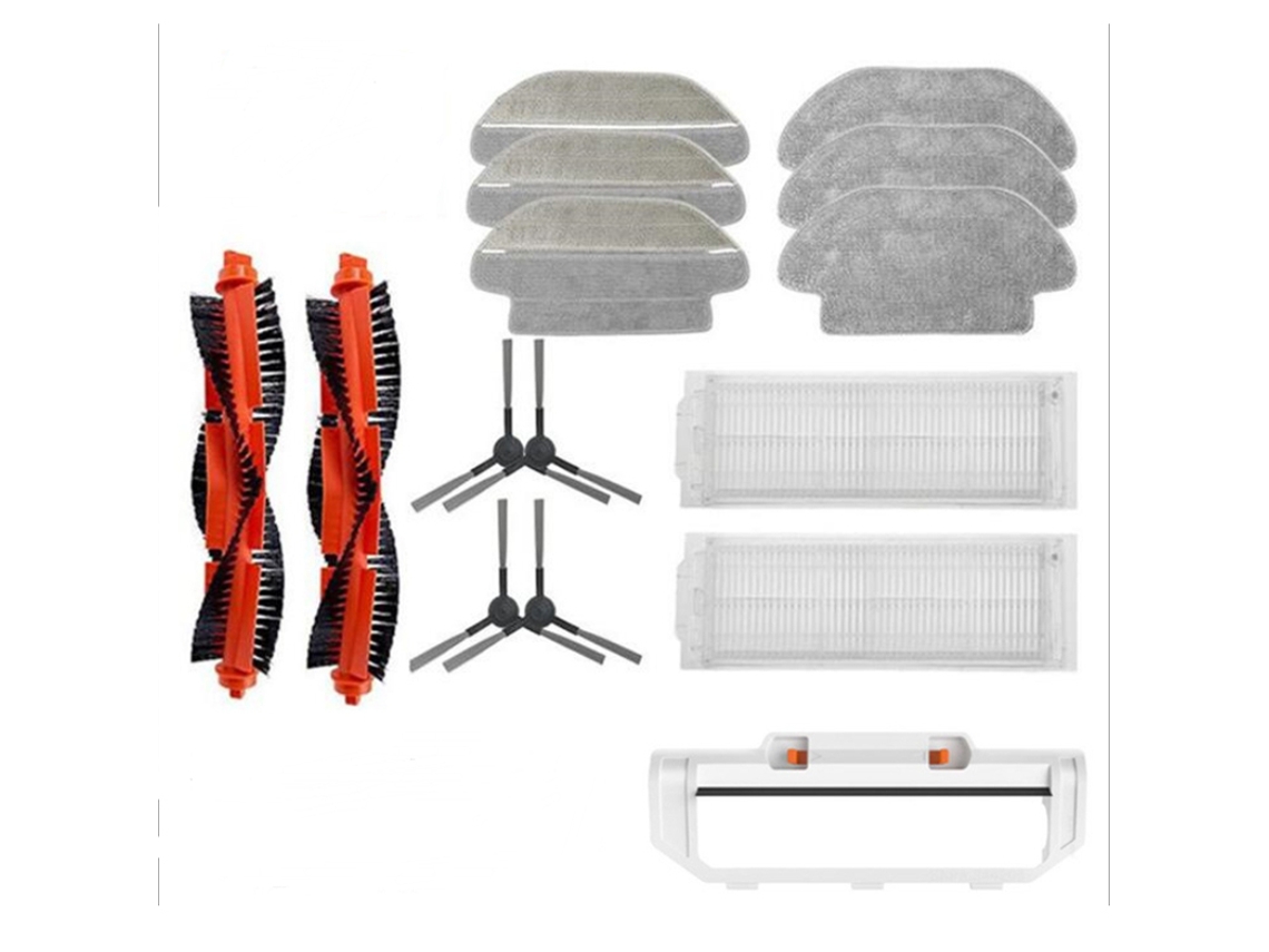 Para xiaomi mijia varrendo esfregar robô aspirador de pó styj02ym kits peças reposição rolo lateral filtro hepa escova principal mop