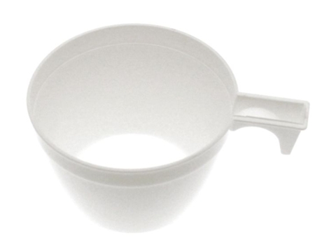 Lote de 50 Copos de Café em Plástico, Branco Santex