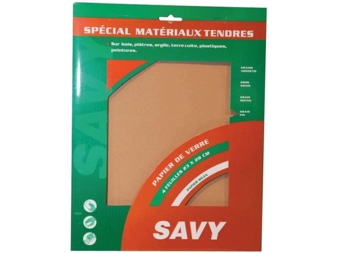 Lixa De Grão Fino 4 Folhas A Savy