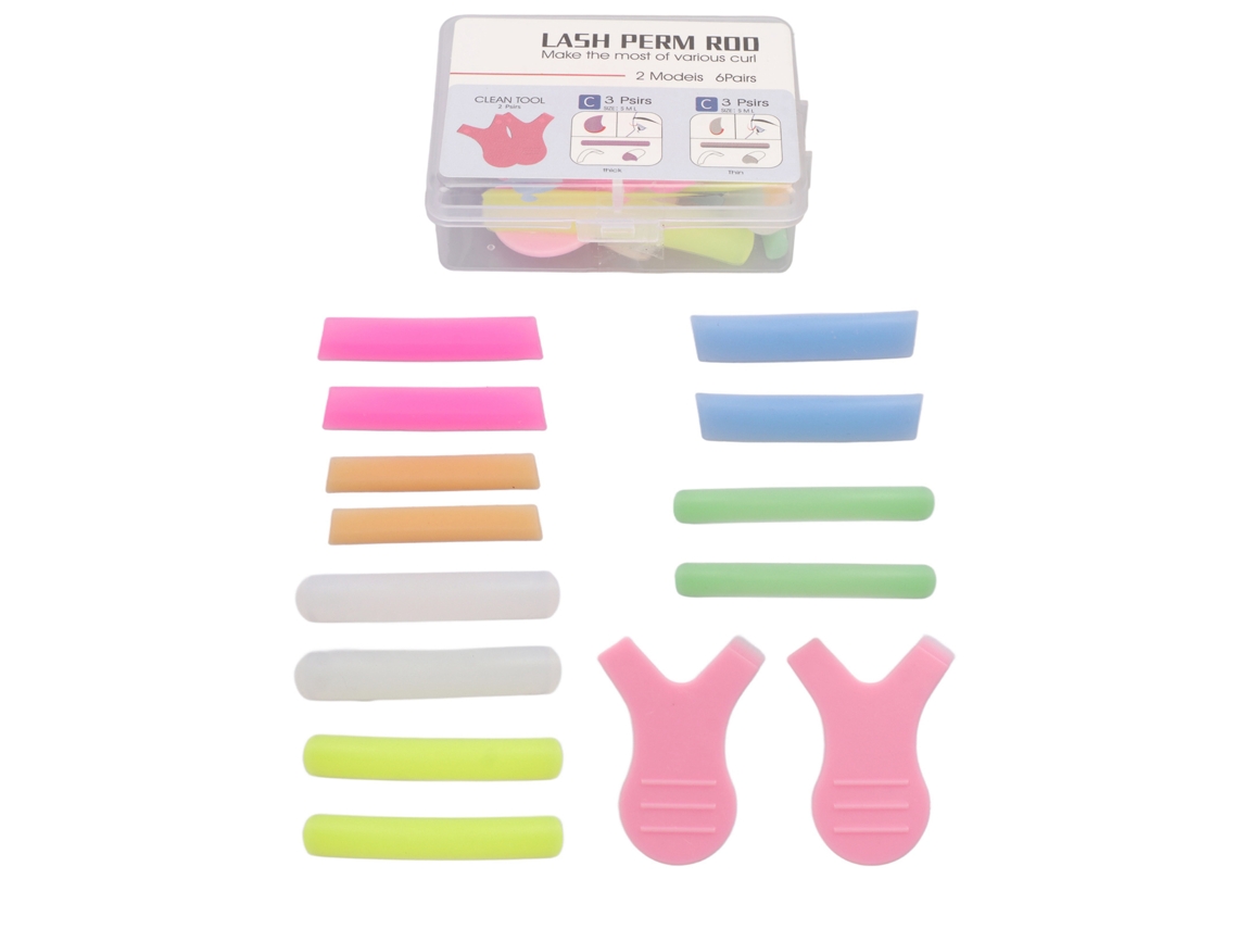 6 Pares De Almofadas De Permutação De Cílios Em Silicone Reutilizáveis Tamanhos Diferentes Profissionais Soft Seguras Para Lash Lift