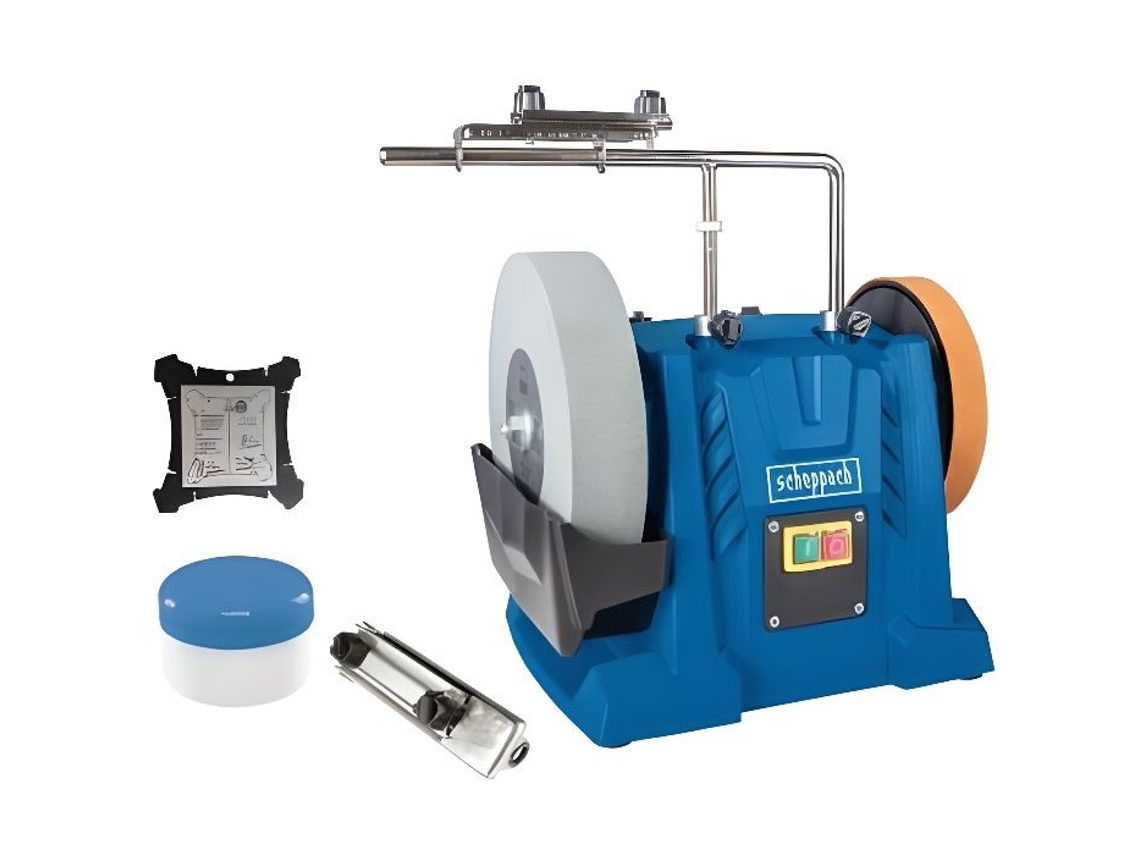 Scheppach Tiger7000s 250mm 200W Afiador de água elétrico profissional para madeira