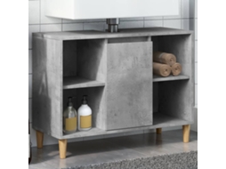 Vidaxl Móvel Casa De Banho 80x33x60 Cm Derivados Madeira Cinza Cimento