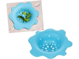 Filtro de silicone para pia de cozinha com estampa floral, anti-entupimento, reutilizável, acessório para casa.