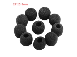 Conjunto De 10 Protetores De Espuma Flexível Para Fone De Ouvido Com Microfone. Aquaforge