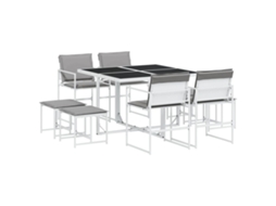 Garden Dining Set, Garden Dining Sets Vidaxl Branco Aço (n/a)