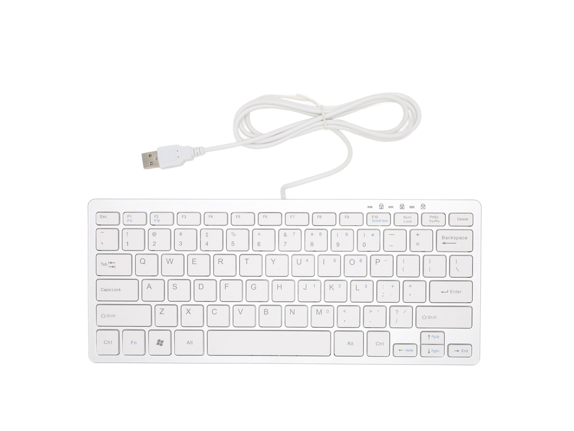 Teclado Usb Com Fio Para Laptop De Escritório Com 78 Teclas Mini
