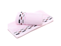 Toalha de Banho NEVEANCE Adultos Alta Absorção Algodão Rosa (34x75cm)