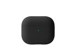 NATIVE UNION Capa de Silicone para Airpods 3 Curve com Textura Às Riscas Preto