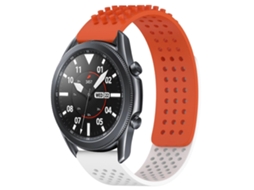 Pulseira De Silicone Respirável Com Furos De 22 Mm E Bolinhas 3d