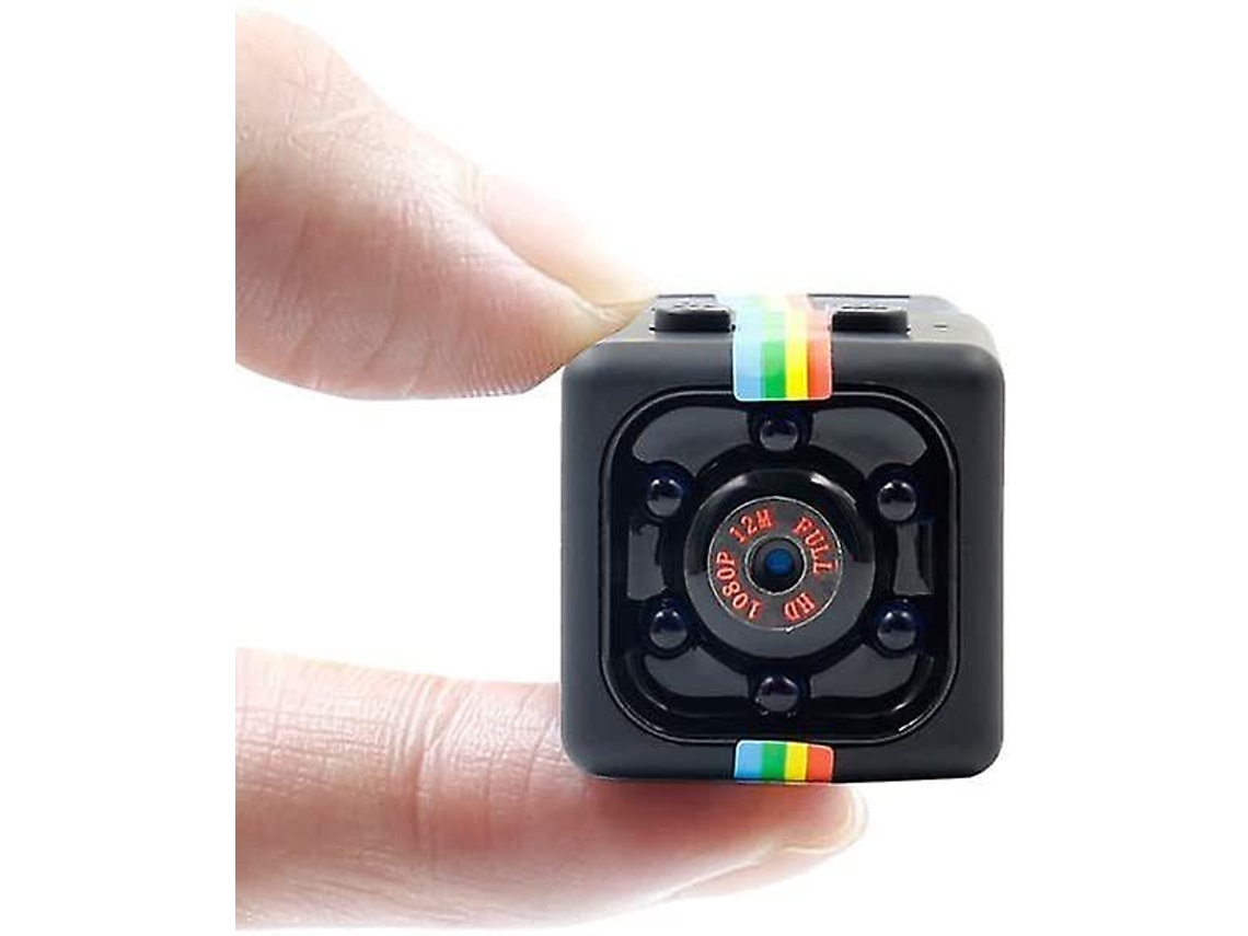 Minicâmera SQ11 Full HD 1080P com visão noturna e detecção de movimento para câmeras de segurança ocultas Bestvite para ambientes internos e externos (preto)