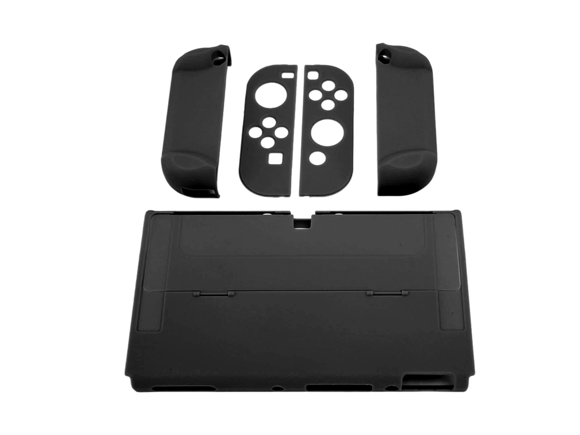 Capa Protetora para Nintendo Switch, Cor Preta, Proteção Total, Design Ergonômico e Empunhadura para o Console CHABERLU