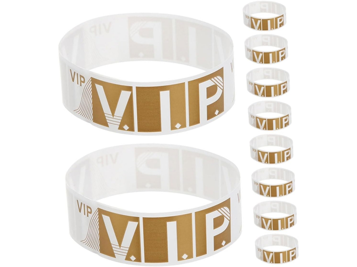 Homsfou 600-pulseiras Impermeáveis Para Festas Em Papel Sintético Dourado