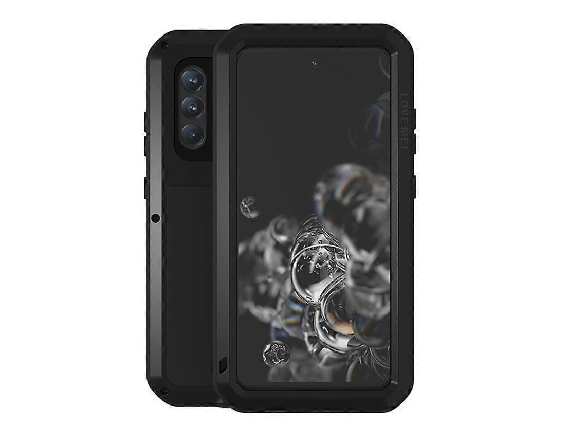 Capa Protetora De Metal À Prova De Choque, À Prova Dágua E Poeira Com Vidro Para Samsung Galaxy S21 Fe Love Mei