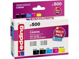 EDD 500 Compatível Preto Ciano Magenta Amarelo Canon Multipack Canon Pixma IP3600 Canon Pixma IP46 Edding