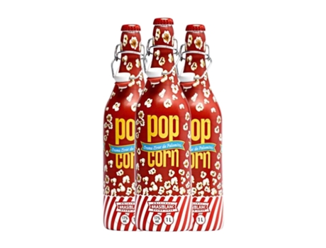 Licor Creme POPCORN Popcorn (1 L - 3 Unidades)
