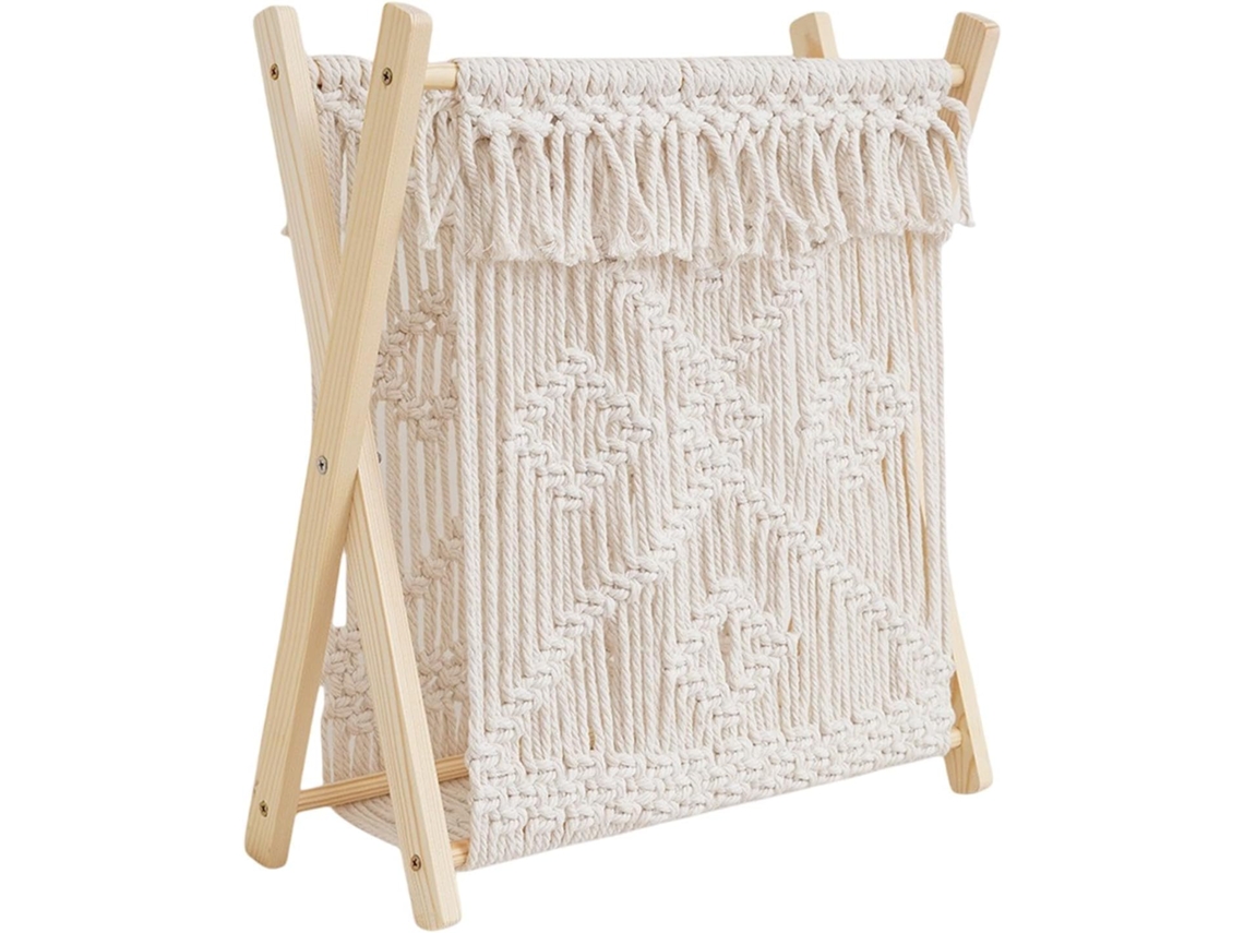 Suporte Para Livros, Cesto De Arrumação Boémio, Para Casa, De Chão