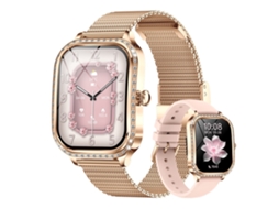 Smartwatch Mk88 Com Bluetooth E Design Moderno (rosa)