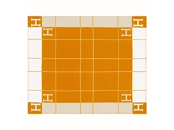 Cobertoralmofada Decorativa Listrada Em Tons De Laranja E Vermelho (800g De Imitação De Cashmere) - 45x45cm (enchimento Não Incluído)