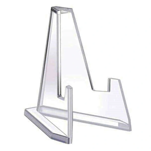 Suporte de Acrílico para Mesa, com 68 Mm de Altura, Transparente e Estável, Ideal para Decoração e Organização BRILVIBERA