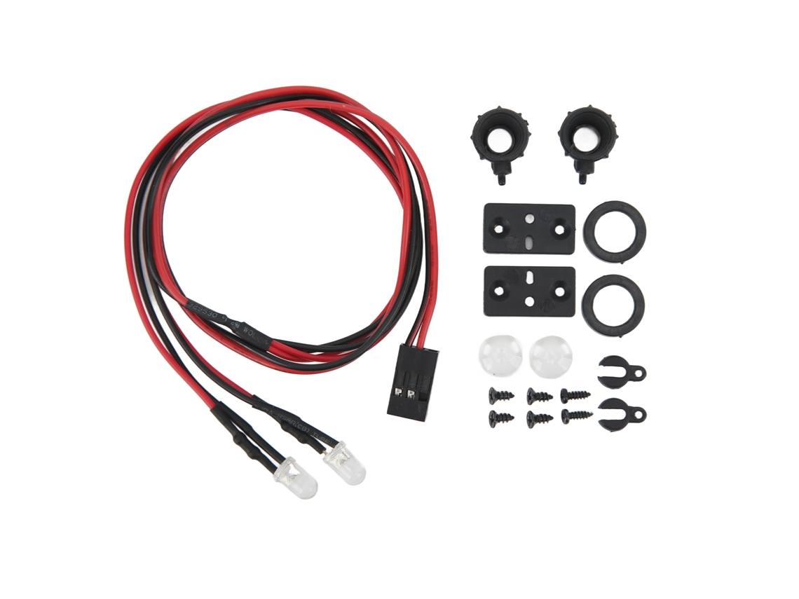 Mali faróis de Led de Controle Remoto Simulação Alta Luz Branca para Carros Rc 1/10 1/12 1/18 1/24 com Base Plástica