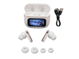 Fones Bluetooth com cancelamento de ruído e tela inteligente EOOCOO