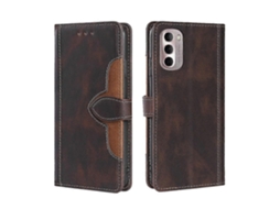 Capa De Couro Pu Com Costura Aparente, Fecho Magnético E Abertura Horizontal Para Motorola Moto G Stylus 5g 2022.