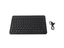 Teclado Bluetooth Sem Fio LAXISCREED, bateria integrada, compatível com múltiplos dispositivos, teclas redondas | LAXISCREED