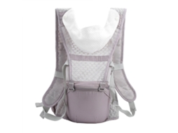 Primerox porta bebê Ergonômico com Banquinho de Cintura Respirável e Almofada Epp Cinza