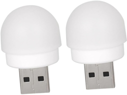 Mini Luminária Noturna Usb Branca Baluue 1w Para Quarto, Abajur