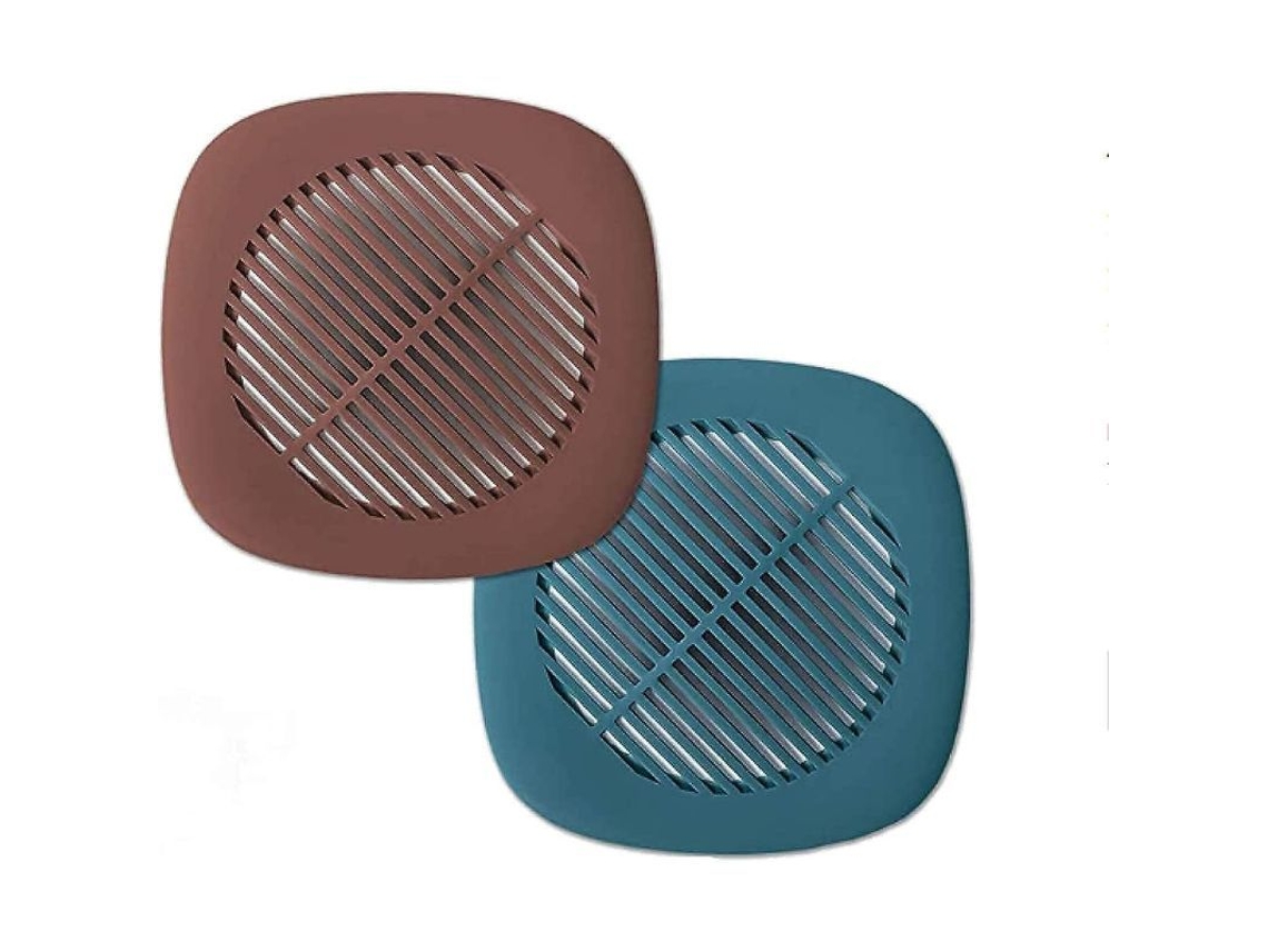 Captador de Cabelo de Silicone com Ventosas, 2 Pçs, para Banheiro e Cozinha | S/MARCA