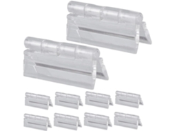 Conjunto De 12 Dobradiças Plástico Para Portas Armários, Móveis,