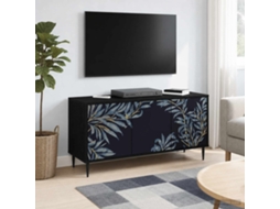 Vidaxl Gabinete Para Tv Dokkum 102 X 33 X 51 Cm Carvalho Preto