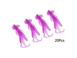 Butterfly Shrimp Bait, Bionic Lure Soft Bait, 20 Pieces Per Pack, Purple New Product
