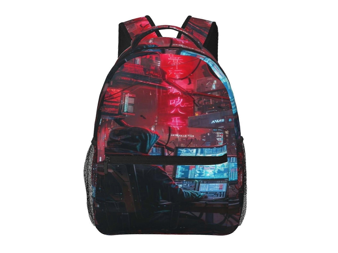 Mochila De Estudante Cyberpunk Heroes D177, Durável E Leve, Com Alça De Ombro Impermeável E Respirável. Olysi Shop