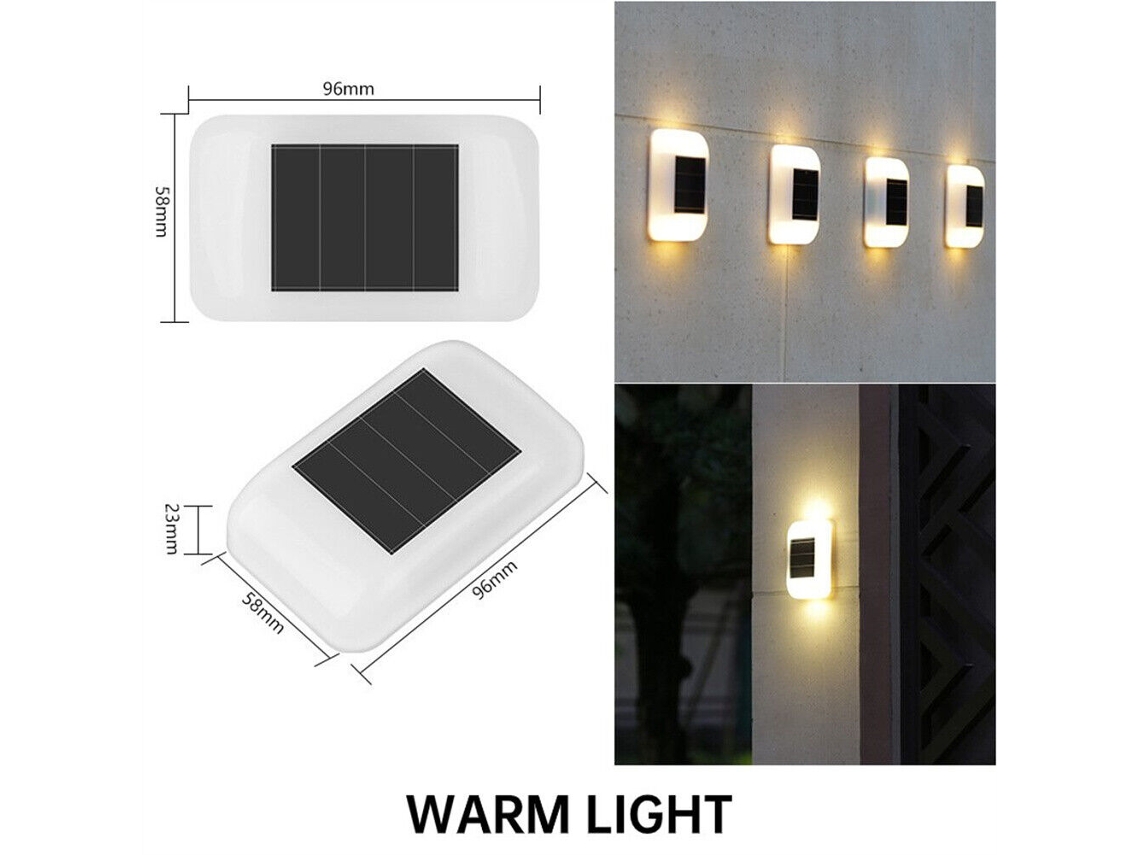 Luzes Led Solares Para Exteriores Para Decoração De Jardim E Rua Luminária De Parede Amorfa De Concha Branca SUNNY SPACES
