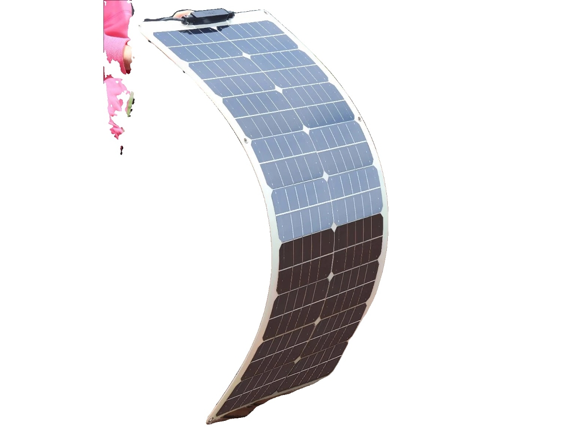 Painel Solar, Material Monocristalino, Design Durável, Pet Flexível 80w