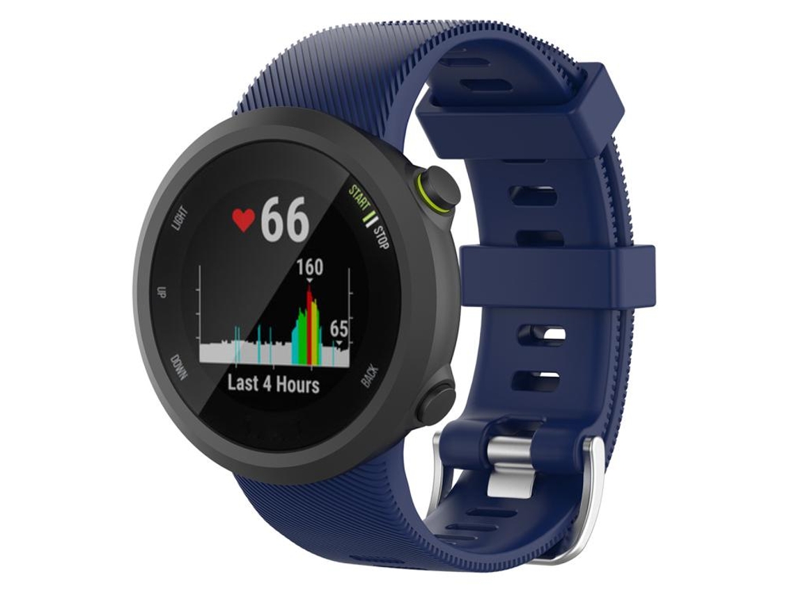 Bracelete para Garmin Forerunner 45 / 45s / Swim 2 XIAOMOYU em Silicone cor sólida azul marinho