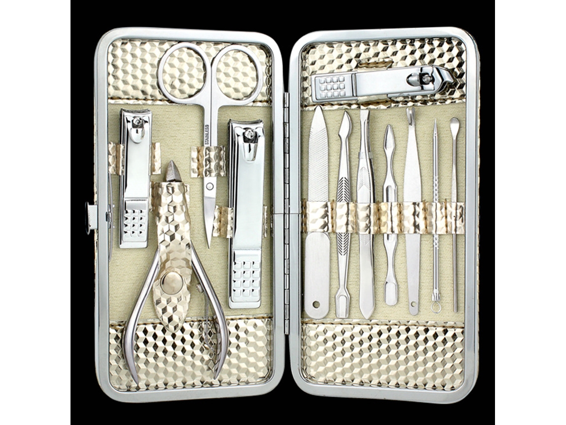 Conjunto de cortador e aparador de unhas Slowmoose com 12 peças