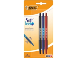 Esferográficas Retráteis BIC Soft Feel Ponta Média 1 mm (Sortido)