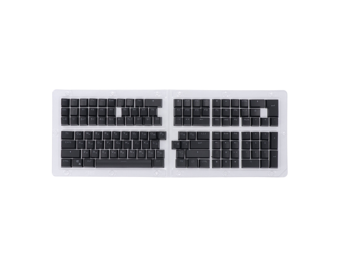 Teclas de Teclado Mecânico LAXISCREED com 132 teclas, Russo, moldagem double shot