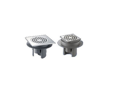 Ralo de Piso 150X150 Saída Horizontal Regulável em Altura D40 DELABIE 683001