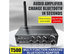 Receptor De Áudio Dac Bluetooth 5.3, Conversor Digital Para Analógico, Adaptador Sem Fio Para Karaokê Com Entrada Auxiliar De 3,5 Mm/coaxial/usb E Pen