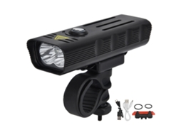 2026 luz Bicicleta 3 em 1 Multifuncional Recarregável Amplia Faixa Compacta 4 Marchas Farol de Bicicleta para Exterior