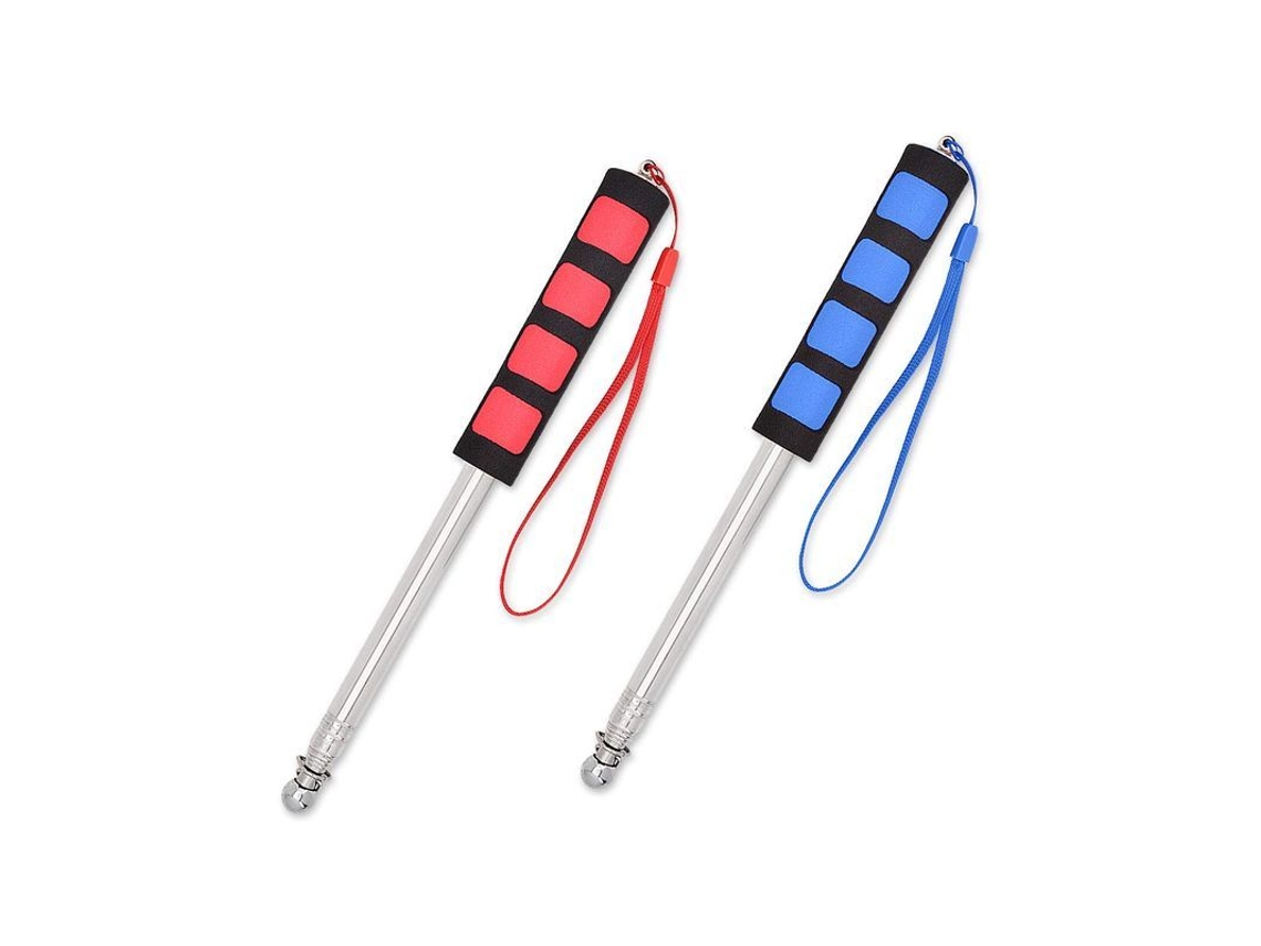 Palo de Bandeira Nova Line, Telescópico, 2 Peças, Aço Inox, para Guia Turístico