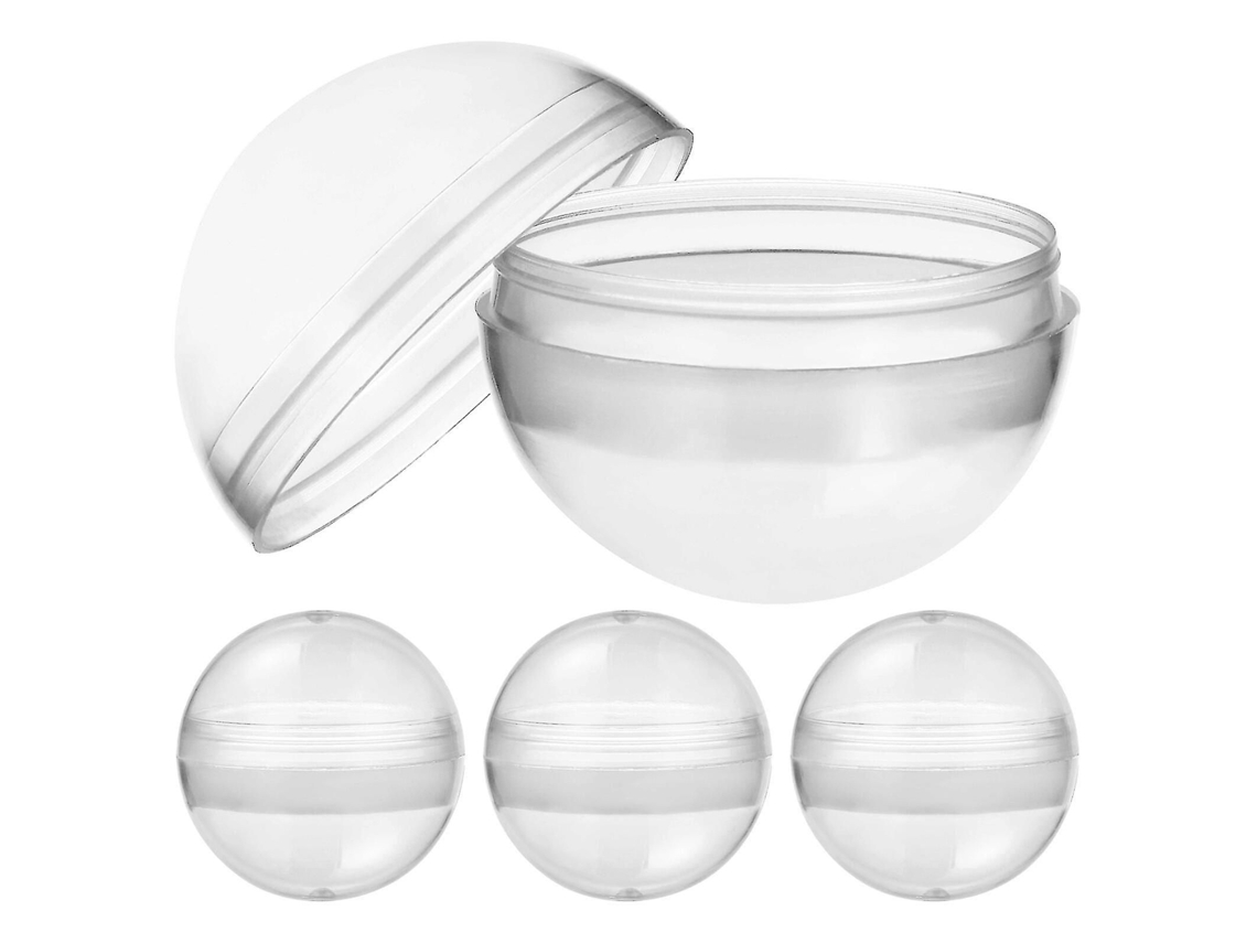100 Bolas Plásticas Transparentes Multiuso, Redondas, Para Preencher Ou Usar Como Bolas De Garras